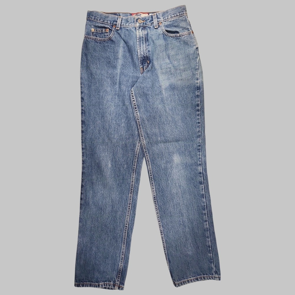 Vintage Old Navy Number 7 Jeans Womens 12 Long Blue Denim 100% Cotton Y2K 2001
